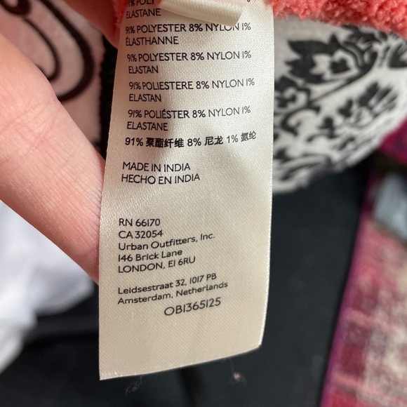 NWT Small Free People Cabin Fever Pullover Sweater Off Shoulder Ribbed Coral - Picture 9 of 9